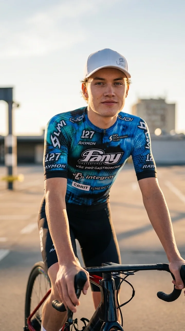 An invitation to a criterium in a car park, 1