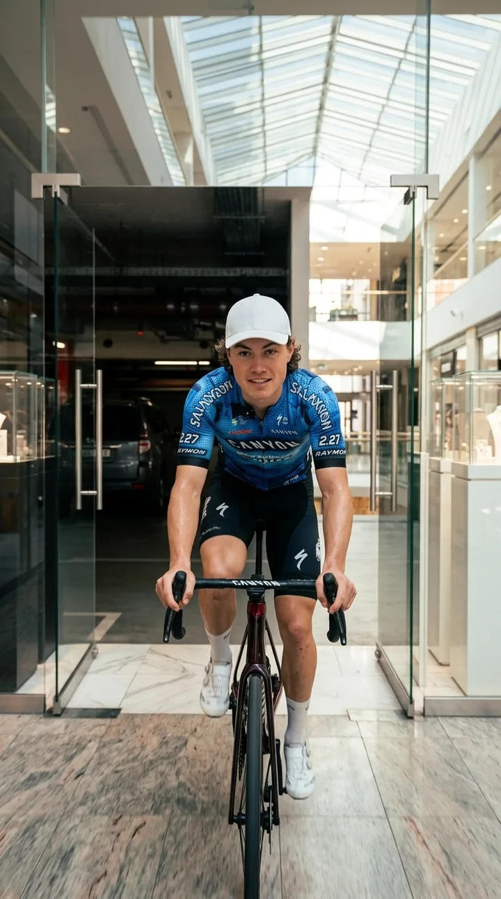 An invitation to a criterium in a car park, 3