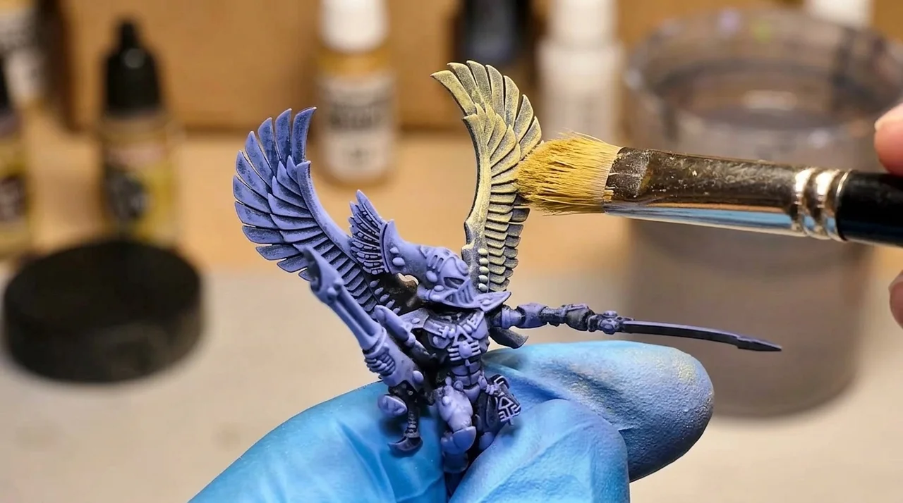 Miniature painting for a YouTube channel, 2