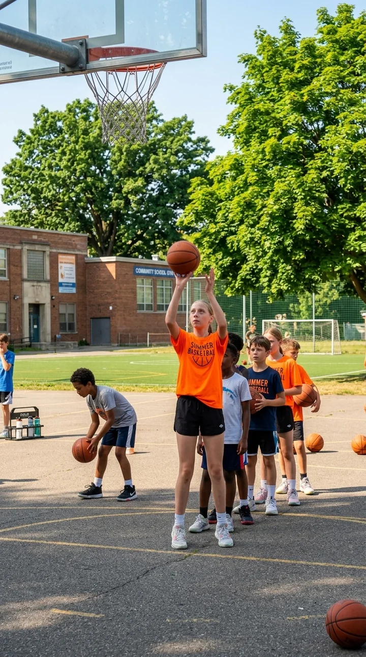 Summer basketball camp, 1