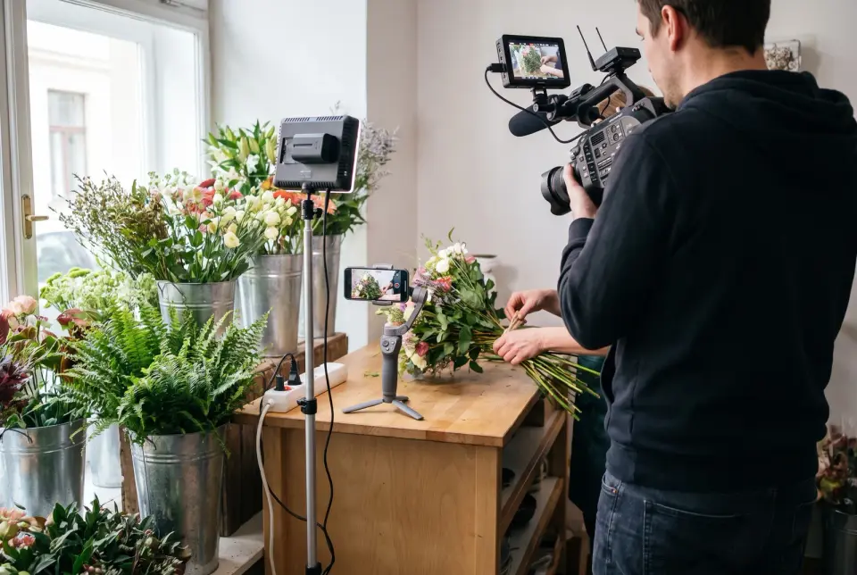 We shoot and photograph the content ourselves, so the profile runs on your own footage, with no stock photos and no quote cards.