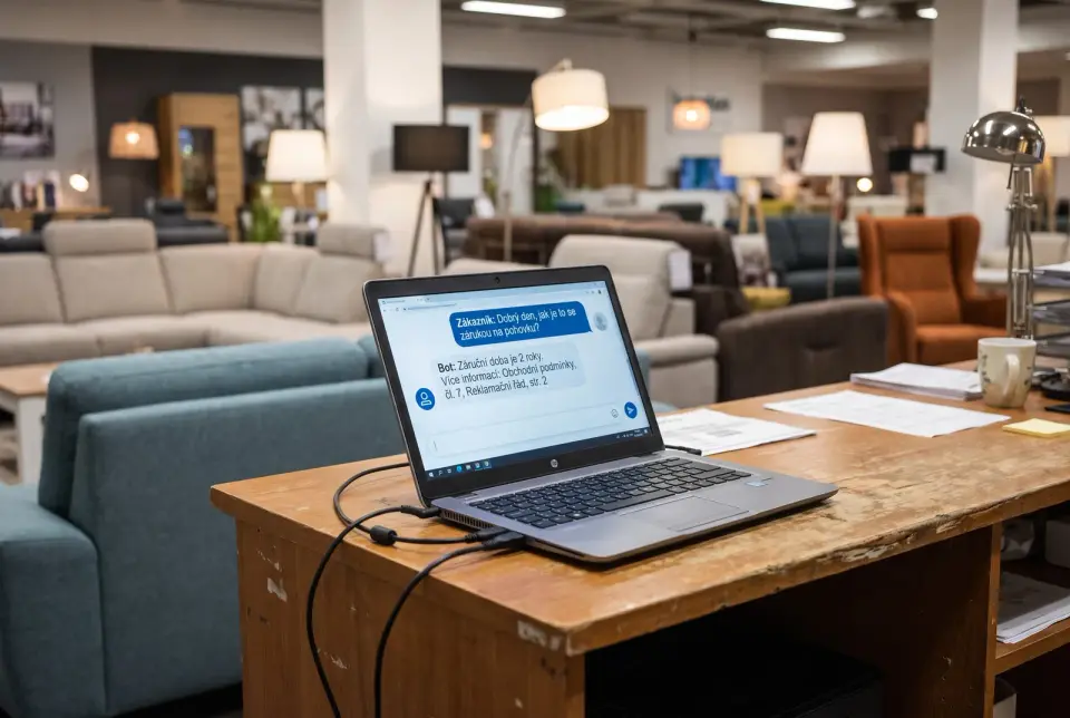 The chatbot answers from your documents and shows where each answer came from.