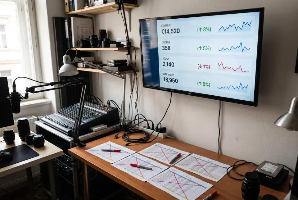 One dashboard instead of five spreadsheets, with data that updates itself.